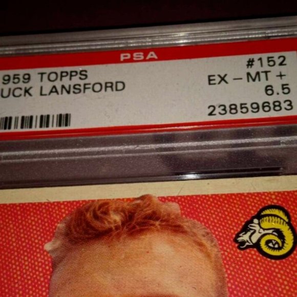 1959 Topps Buck Lansford #151 LA RAMS Professionally Graded (PSA) EX-MINT of 6.5 - Picture 6 of 8